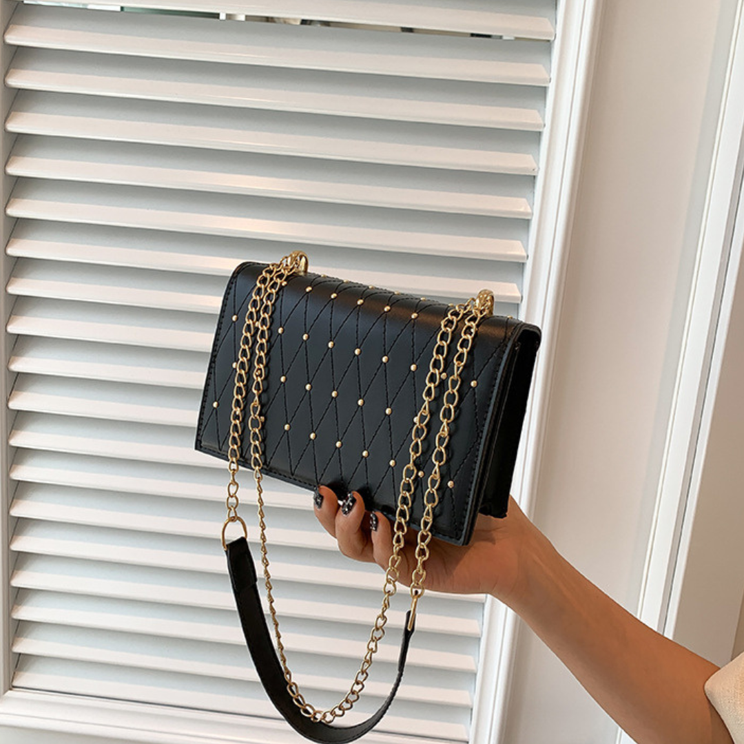 quilted pattern shoulder bag lf2874