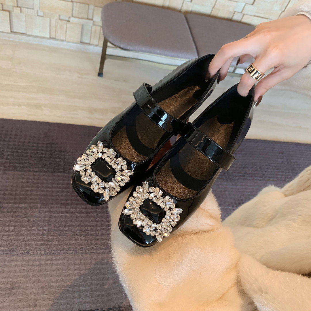 square bijou strap pumps lf2557
