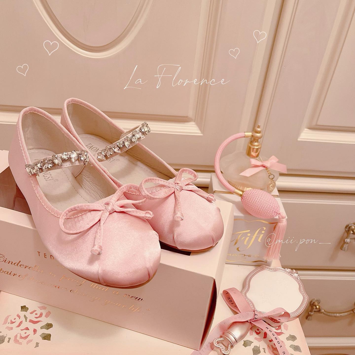 bijou strap ballet shoes lf1863