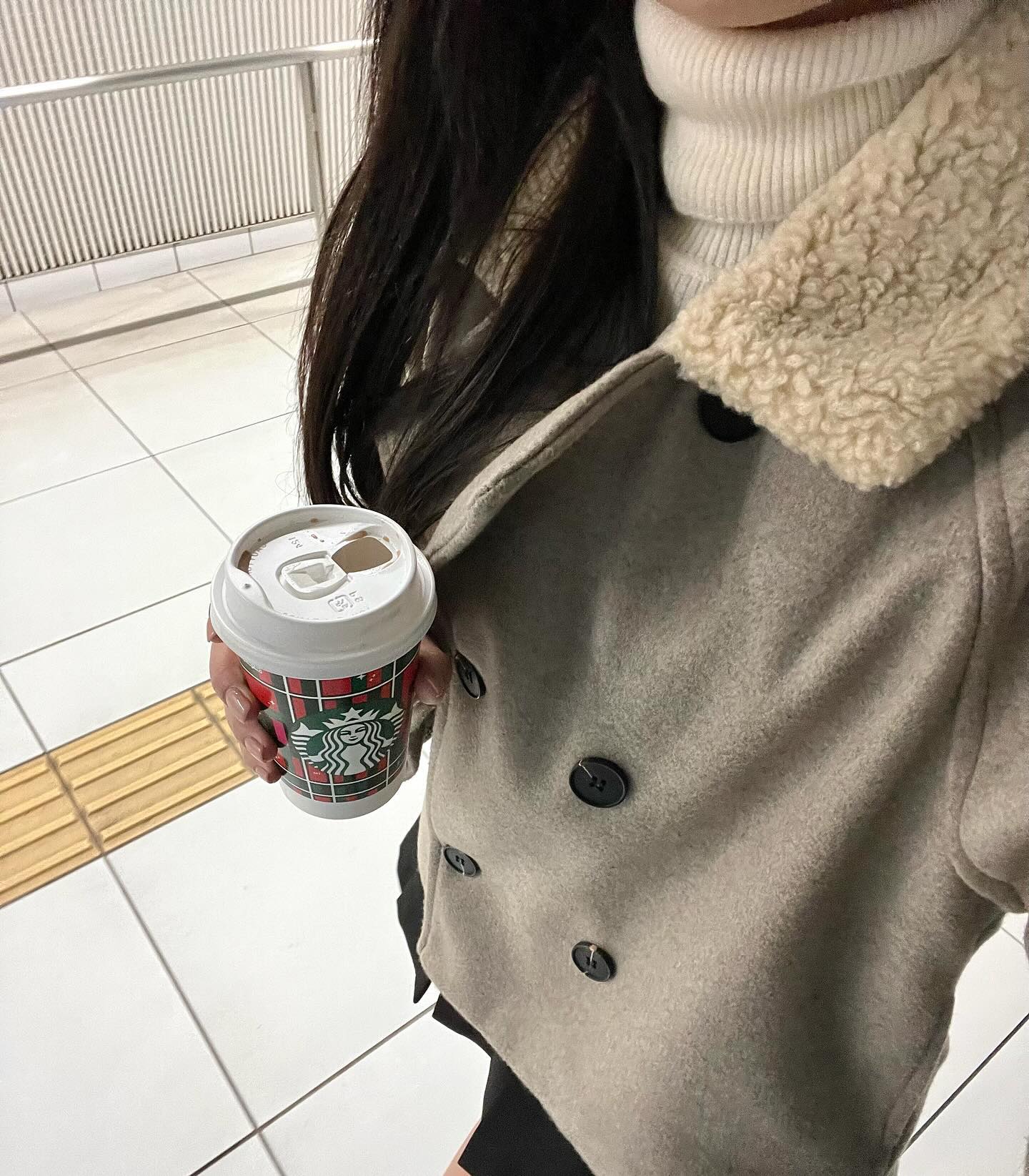short wool coat lf2668