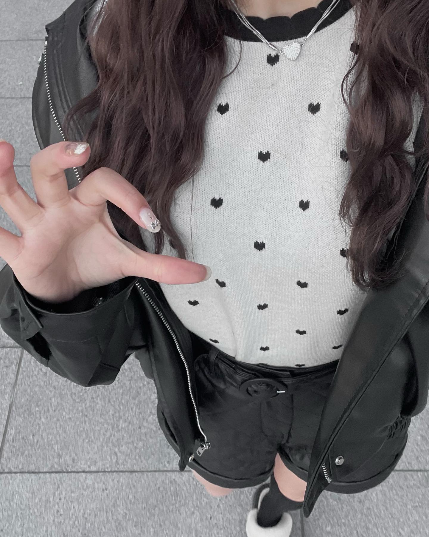 【即納】heart knit lfmade02