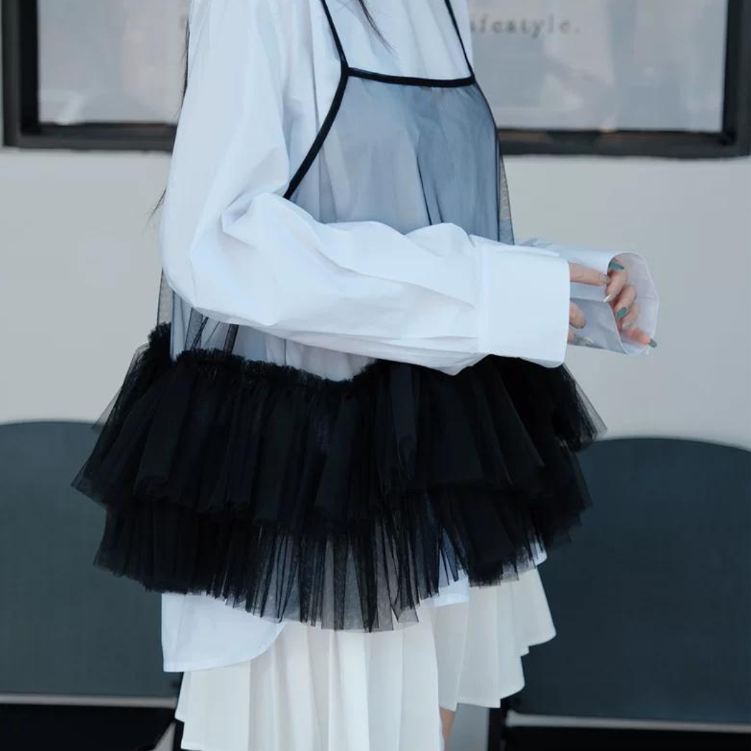 see through blouse lf3321