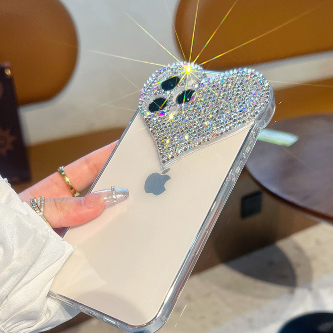 heart rhinestone case lf2646