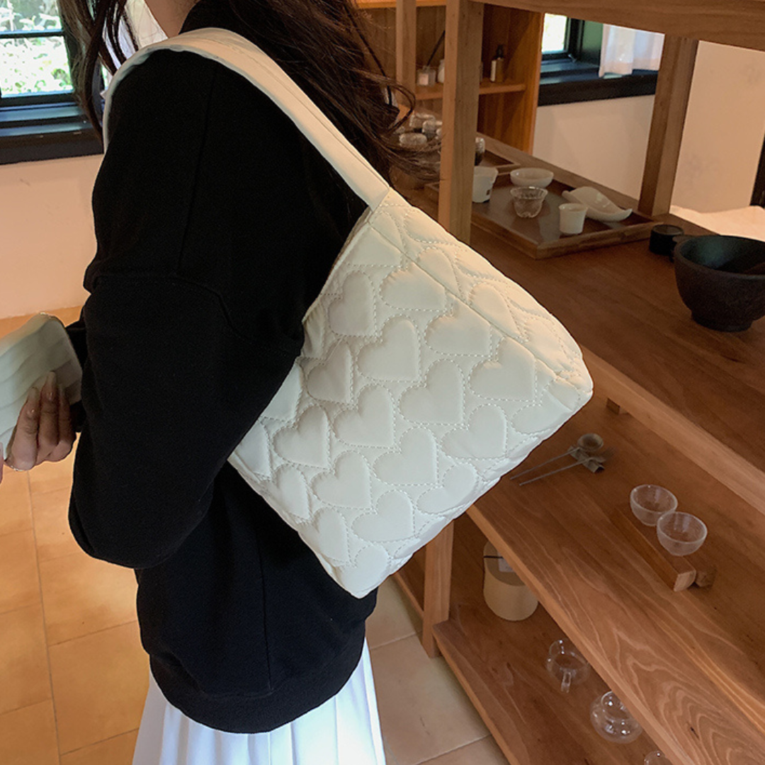 quilted heart bag lf2589