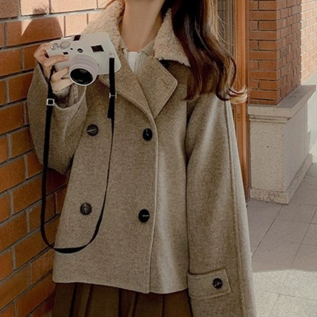 short wool coat lf2668