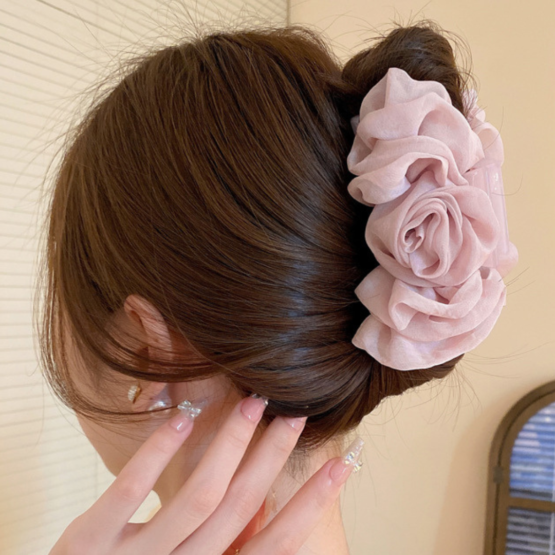 ciffon rose hair clip lf2544