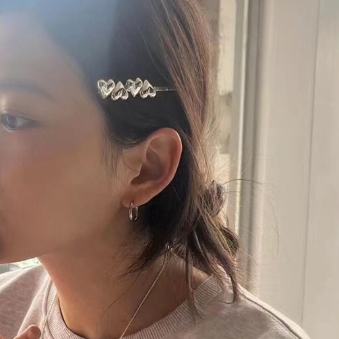 silver heart pin lf3230【即納】