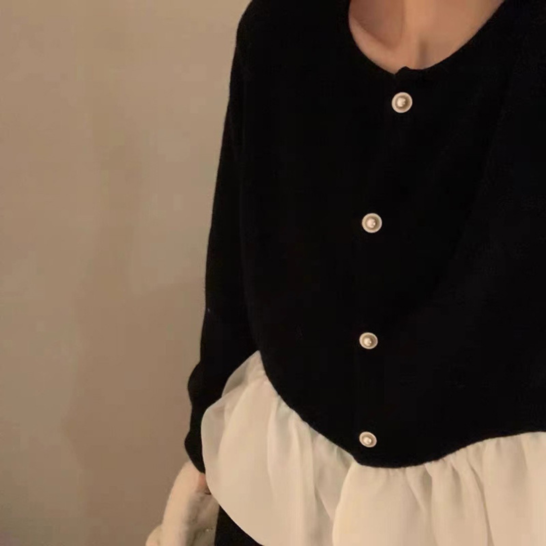 peplum chiffon tops lf2735