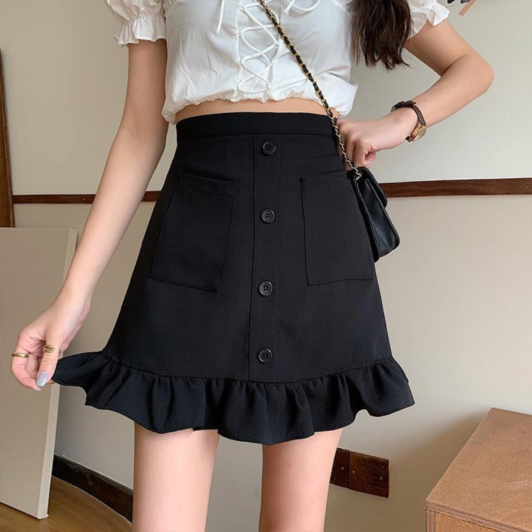 high waist fishtail skirt lf2883