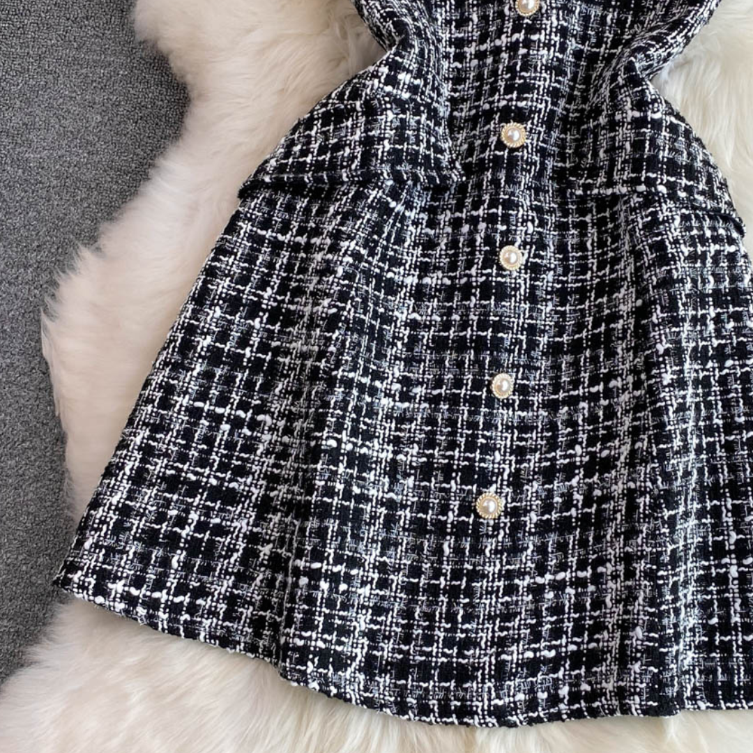 tweed suspender dress lf2634
