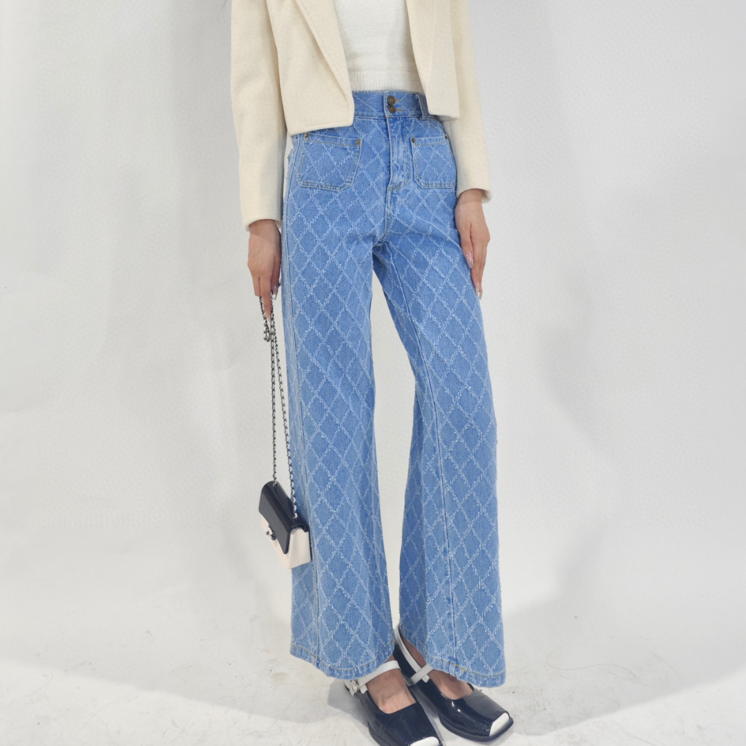 high waist cross denim lf2881