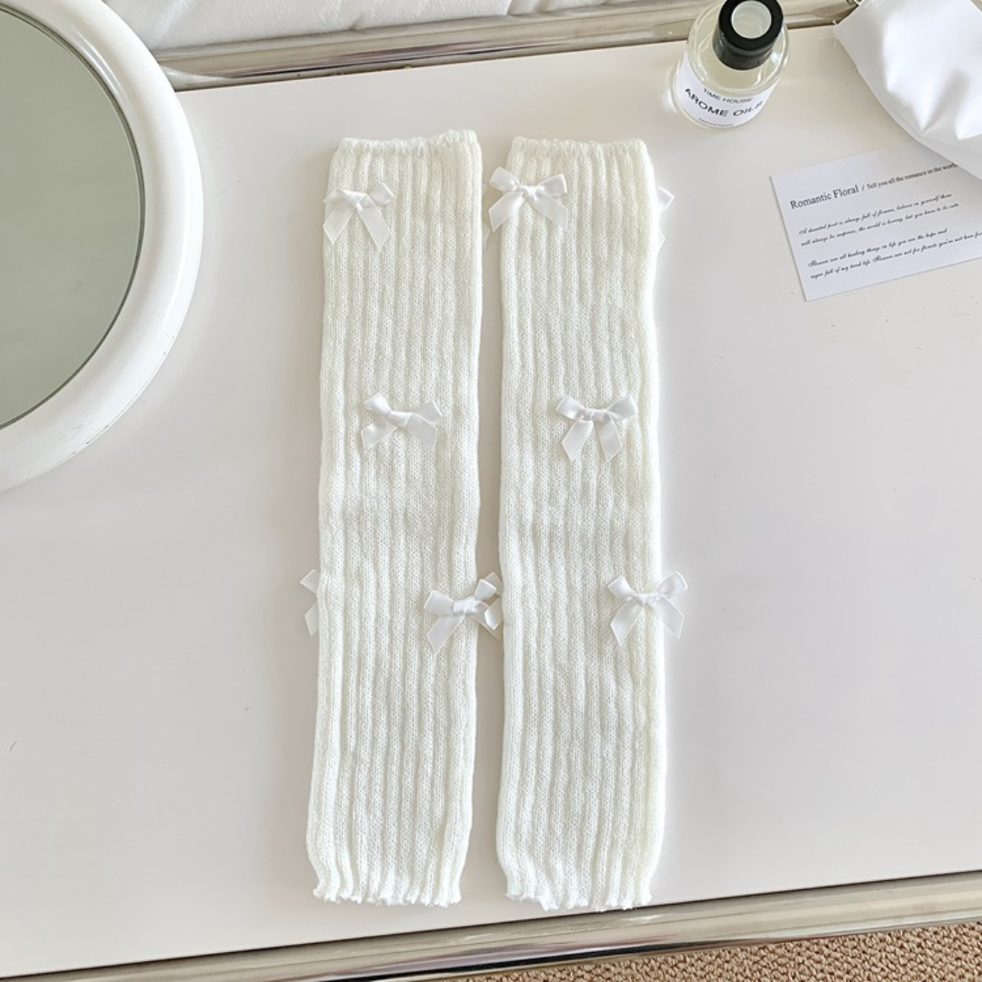 ribbon leg warmers lf2572