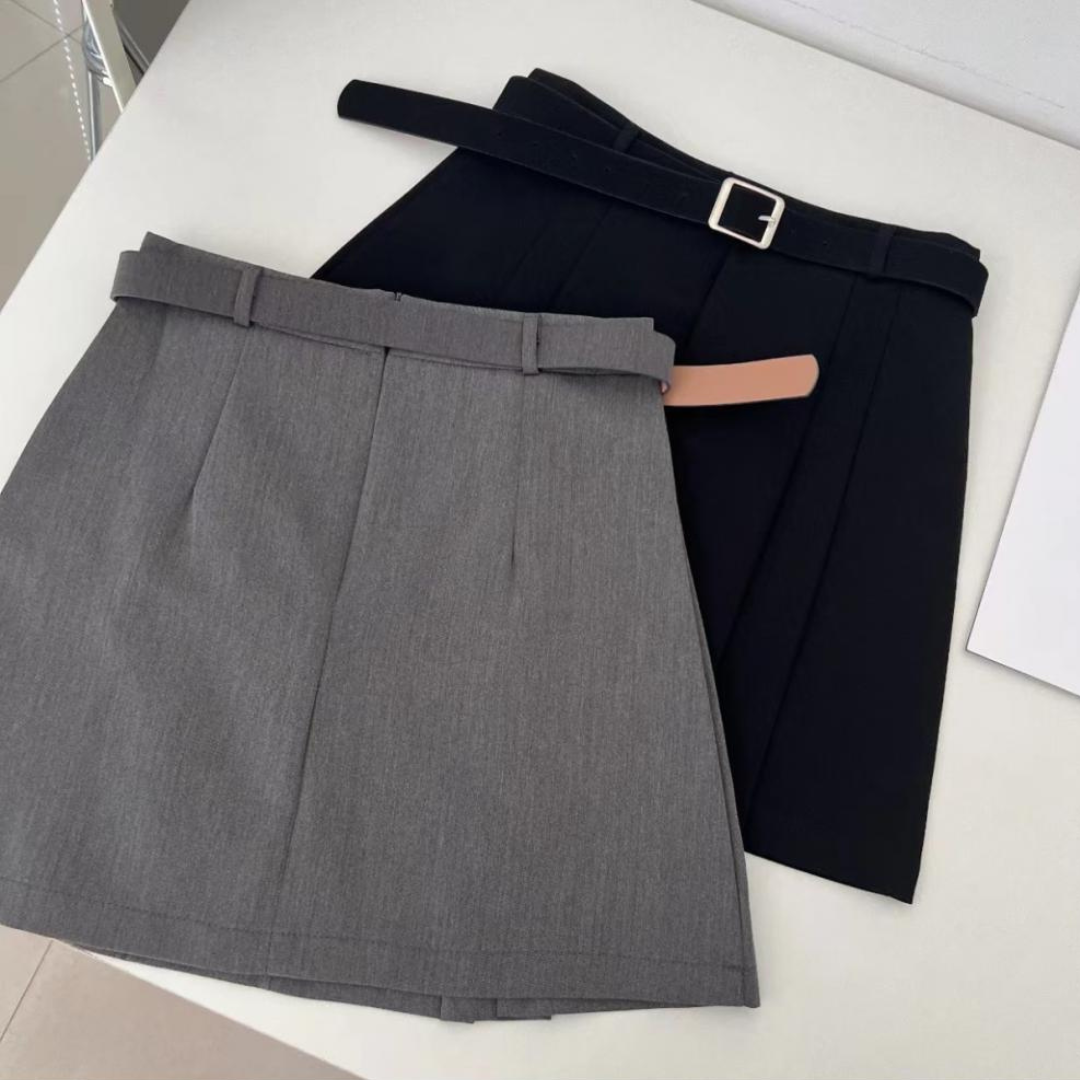 belt tuck miniskirt lf3183