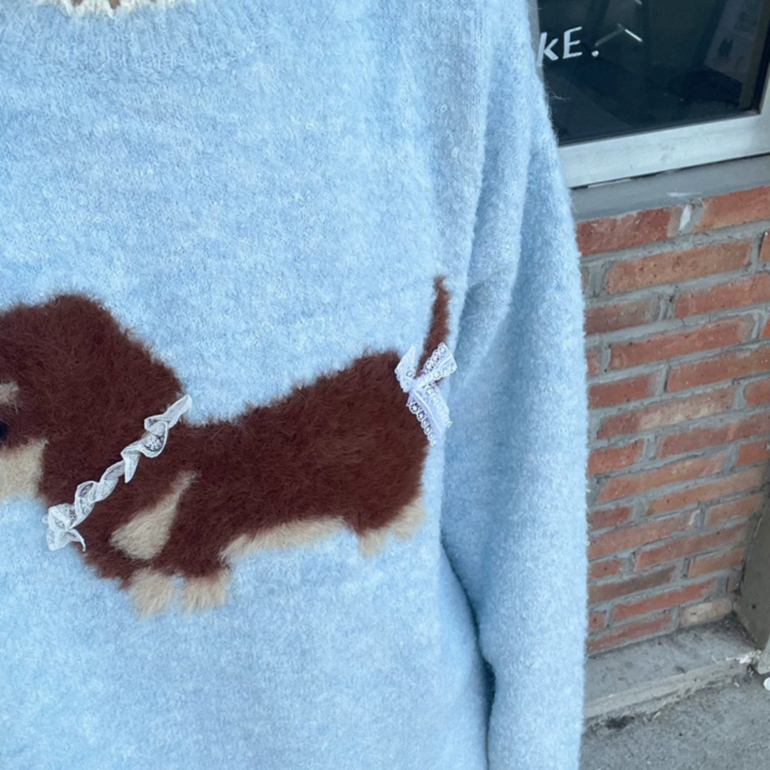 【Ranking1位】dachshund sweater lf3371