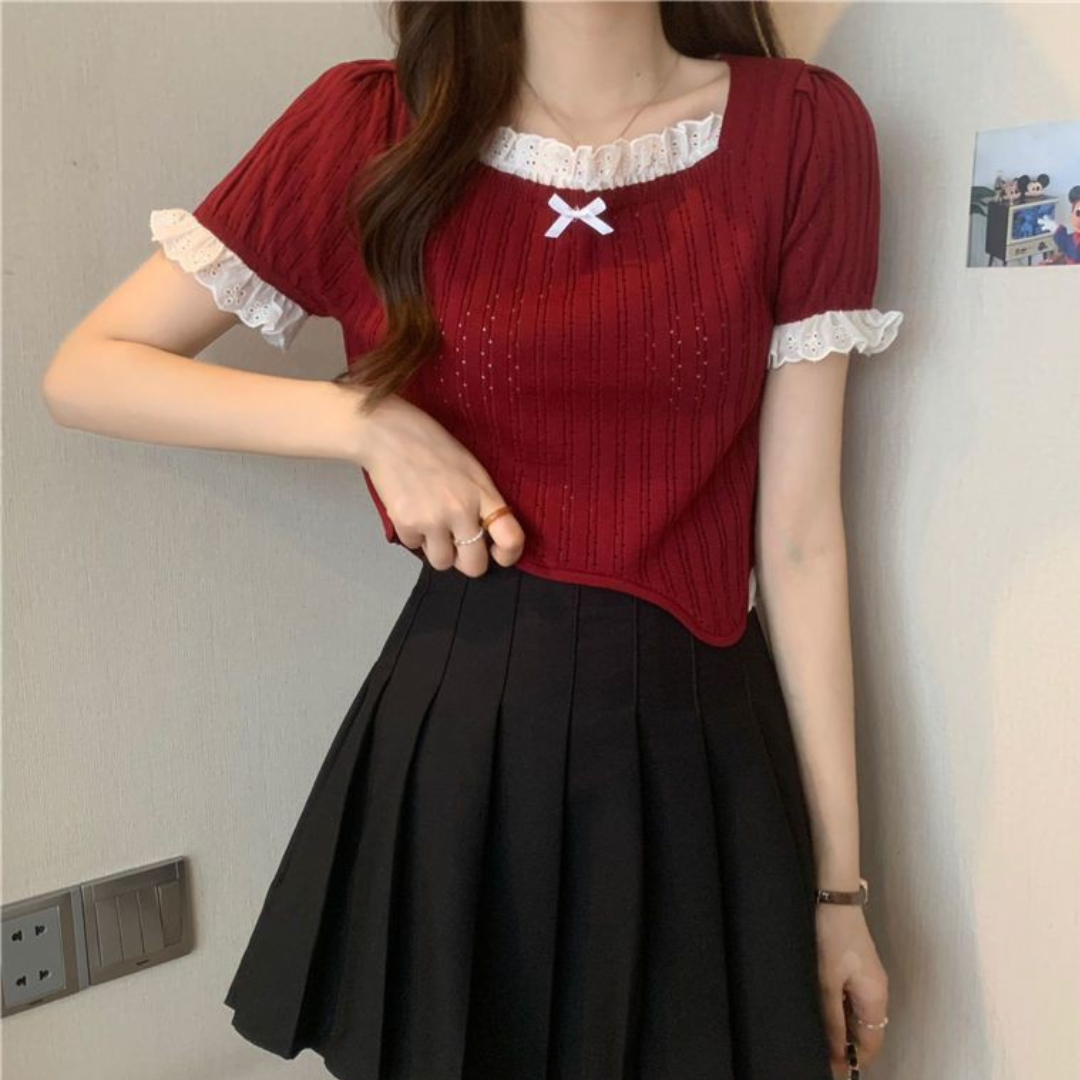 point lace tops lf3203