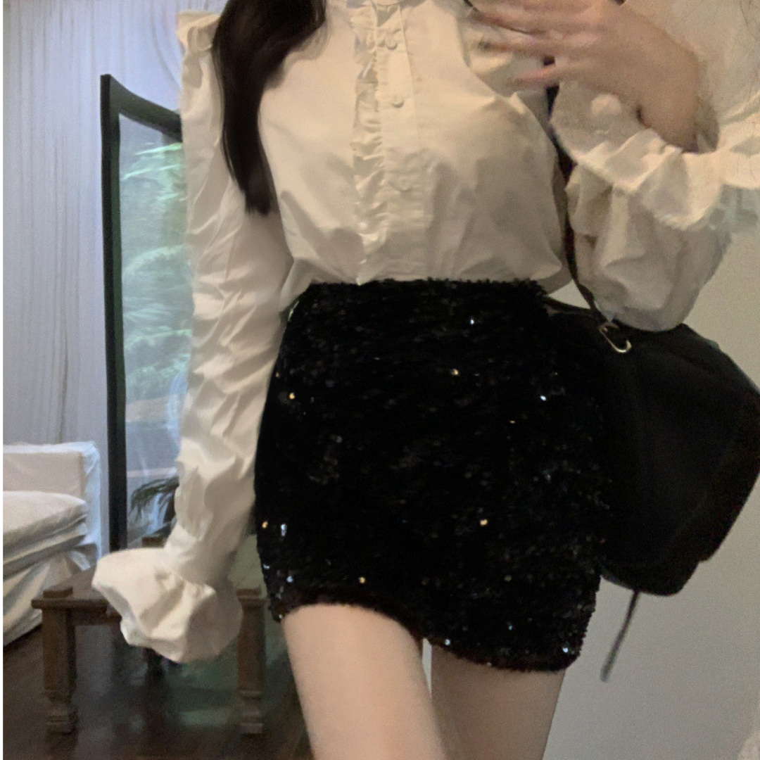 sequin miniskirt lf2719