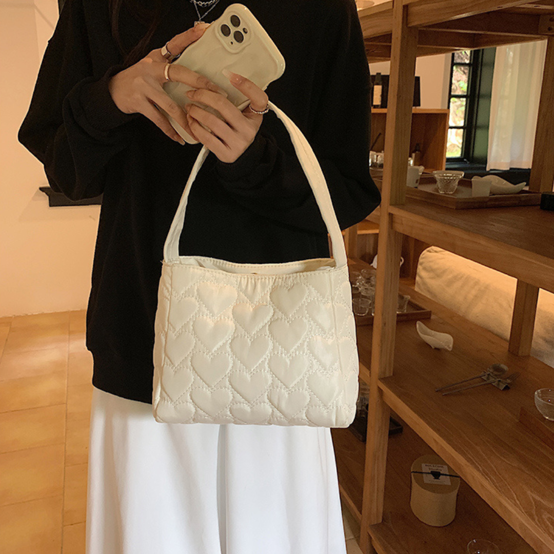 quilted heart bag lf2589