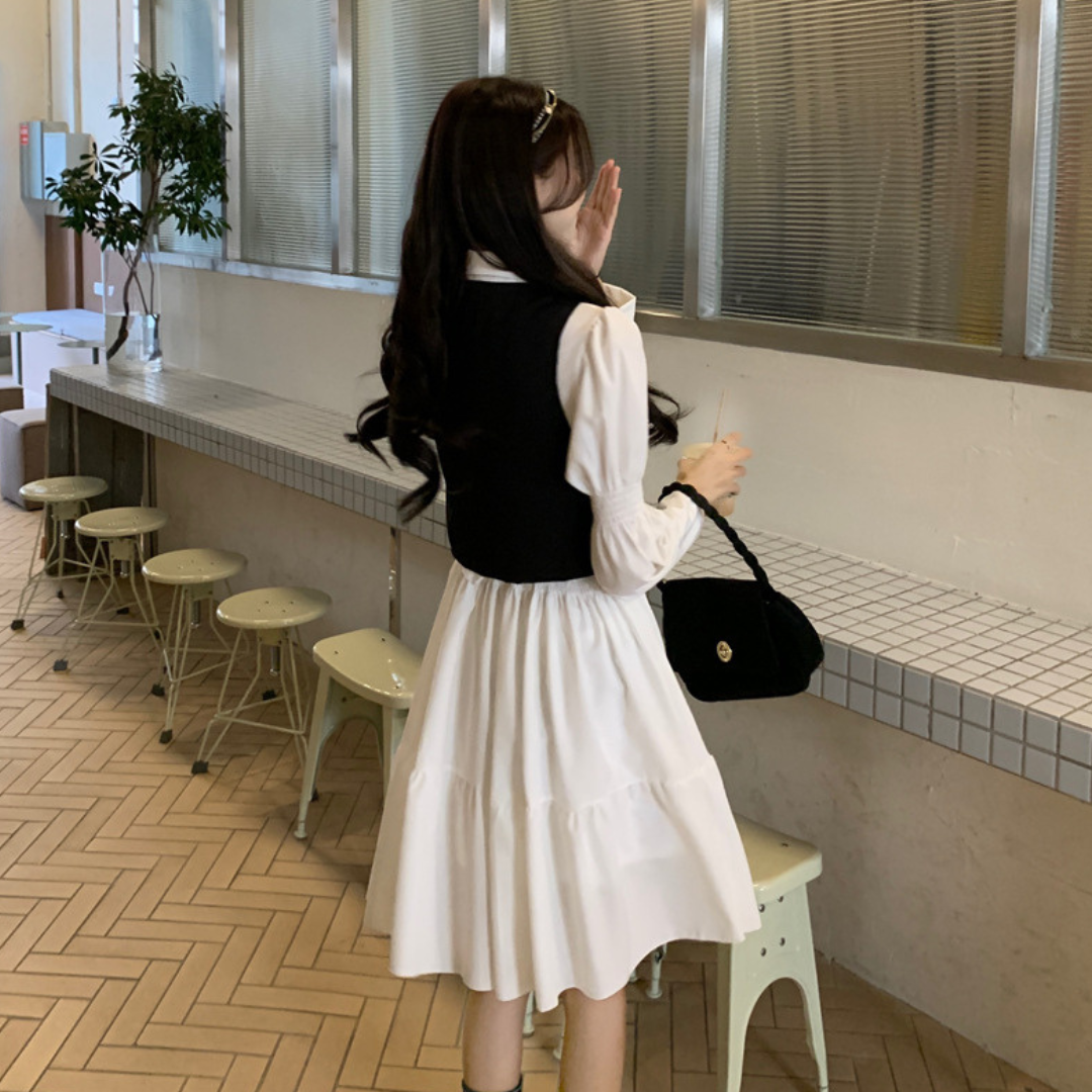 shirt dress vest lf2885