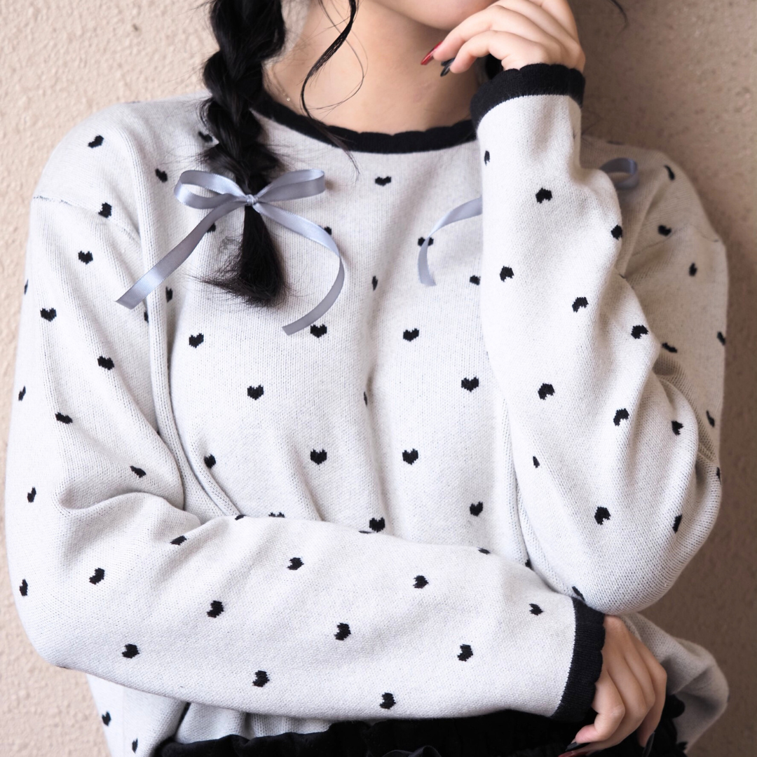 【即納】heart knit lfmade02