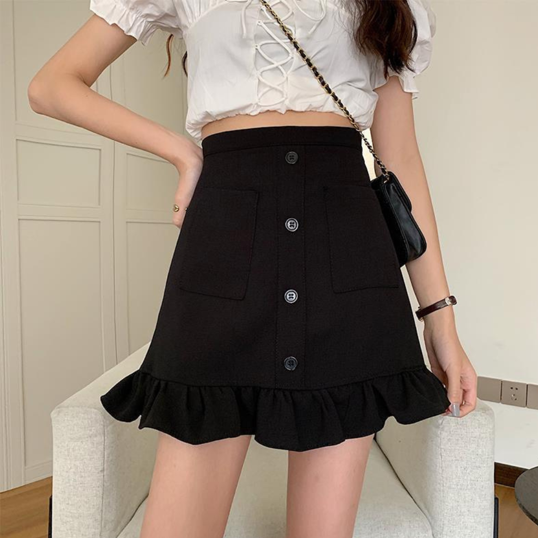 high waist fishtail skirt lf2883