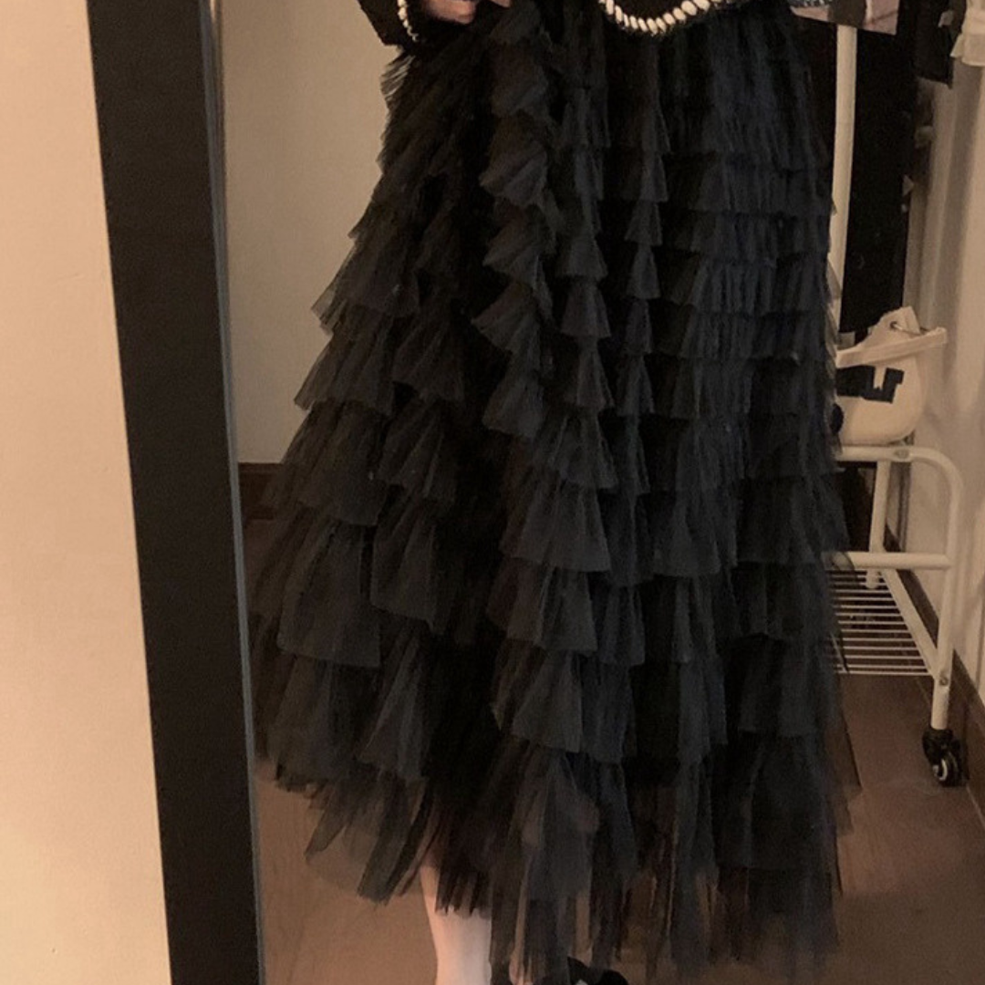 long tulle skirt lf2680