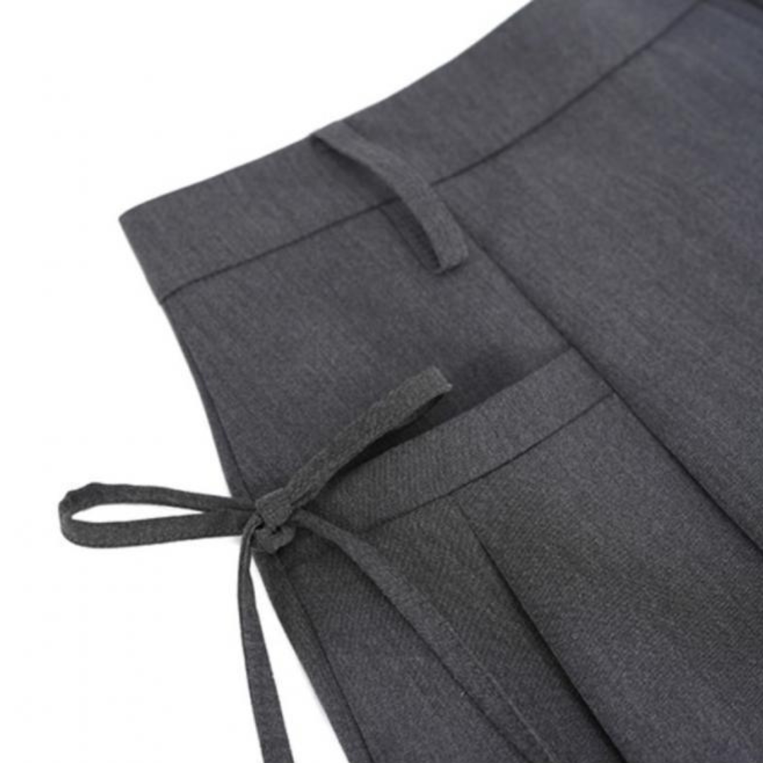 pleated design ribbon skirt lf3187