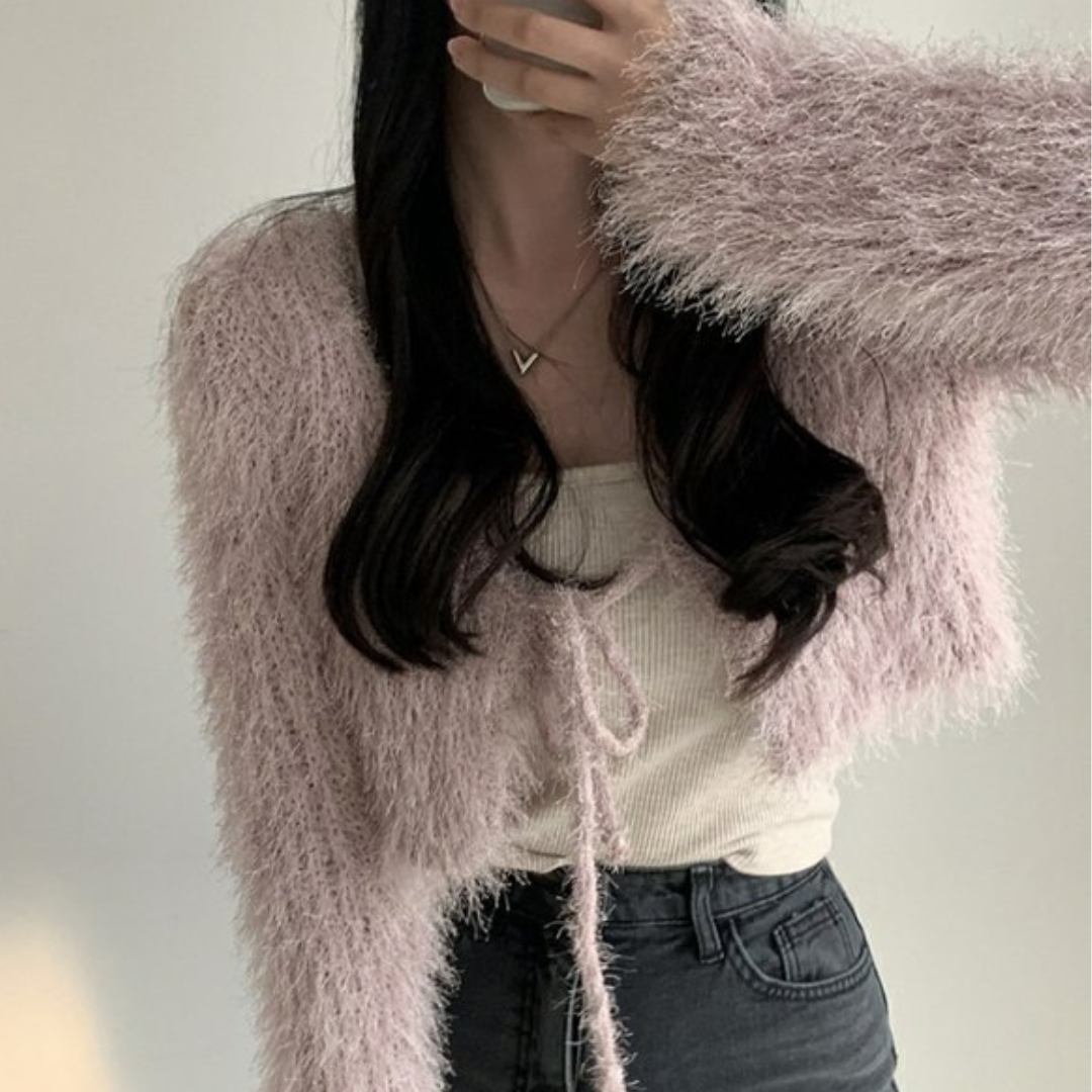 short sweater cardigan lf2637
