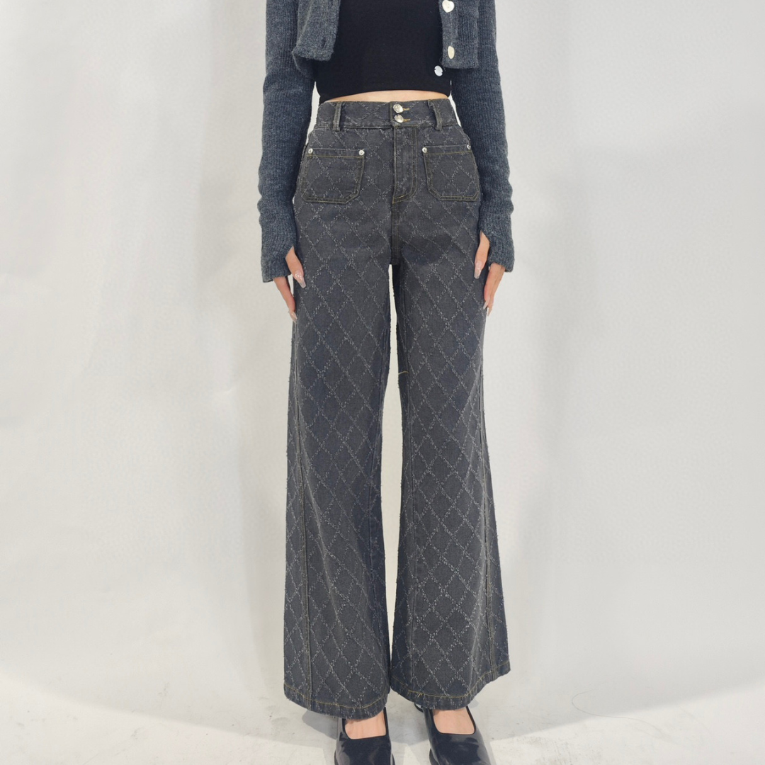 high waist cross denim lf2881