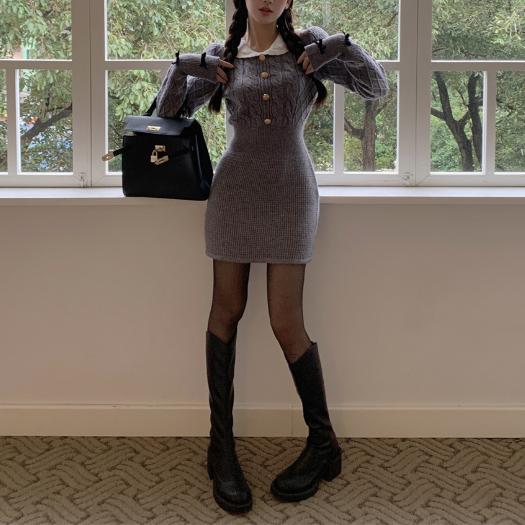 【Ranking12位】sweet knit dress lf2738
