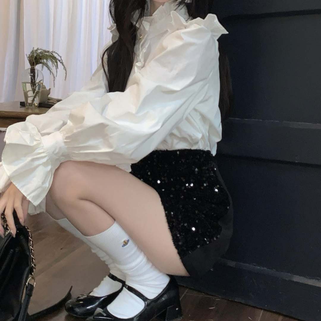 sequin miniskirt lf2719