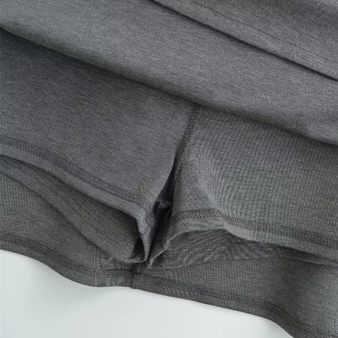 sweat ribbon mini skirt lf3118