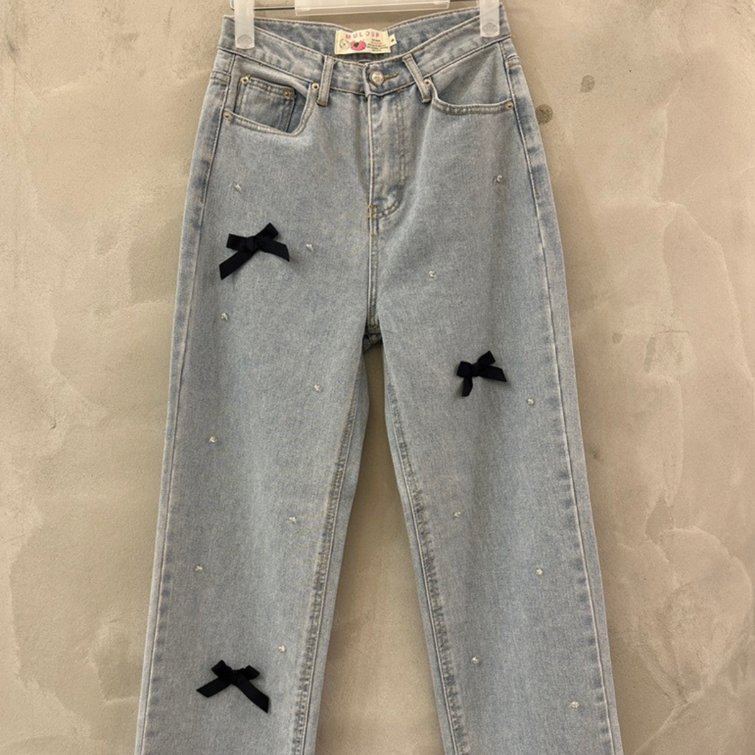 ribbon pearl denim lf3176