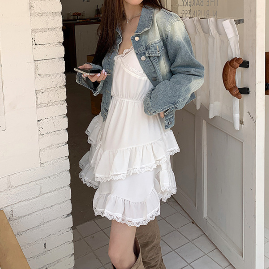 lace camisole onepiece lf3257