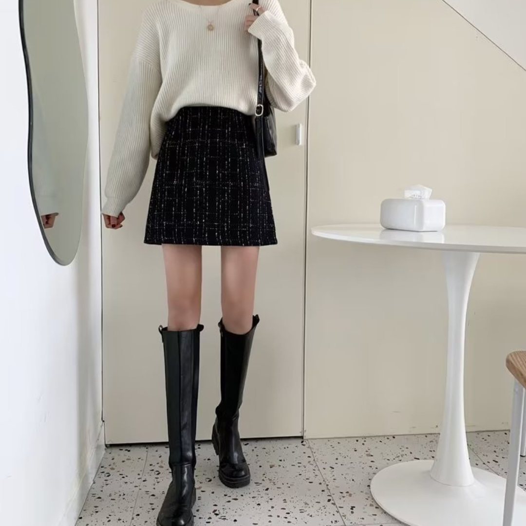 A-line mini skirt lf2584