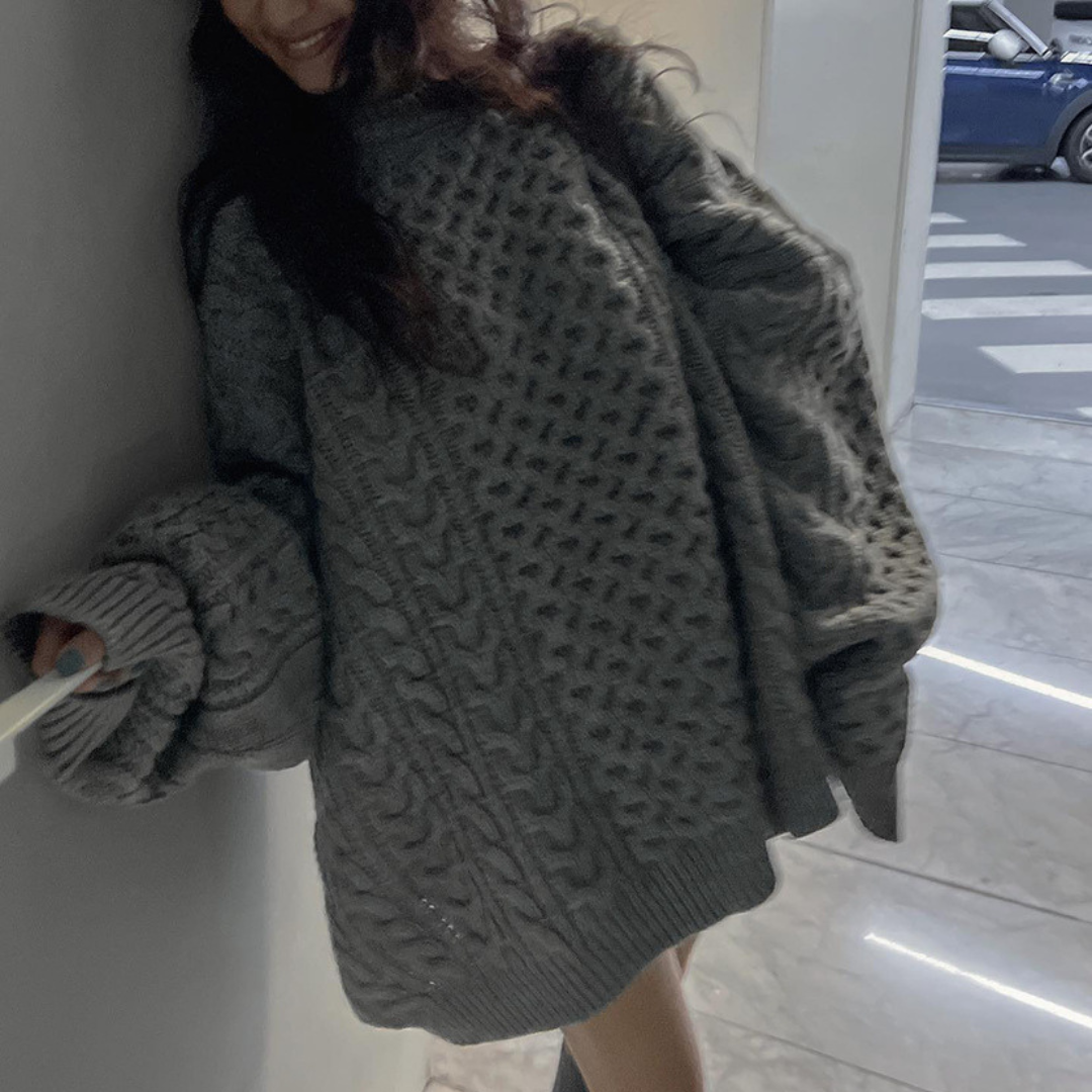 big knit sweater lf2713
