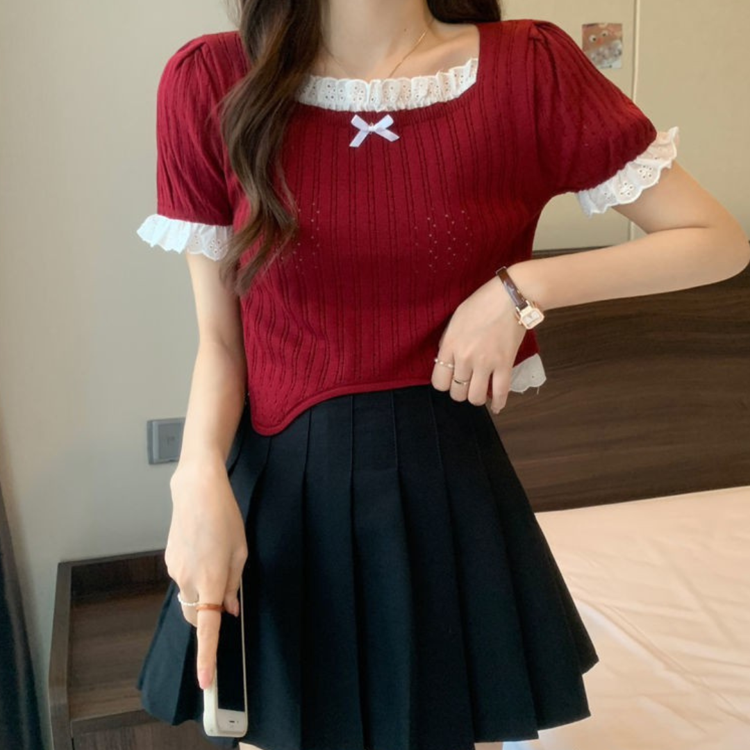 point lace tops lf3203