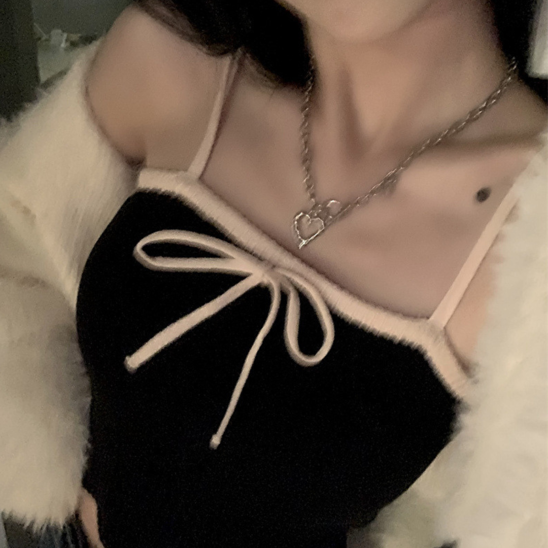 ribbon knit camisole lf3165
