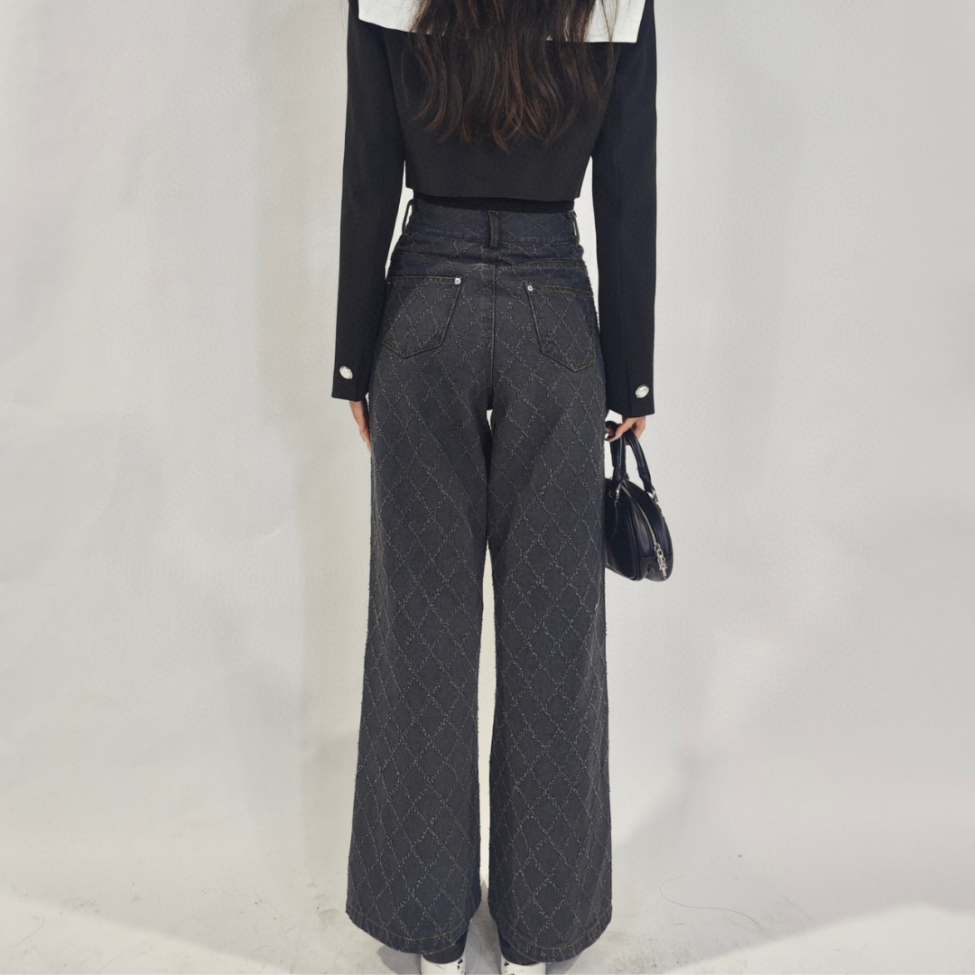 high waist cross denim lf2881