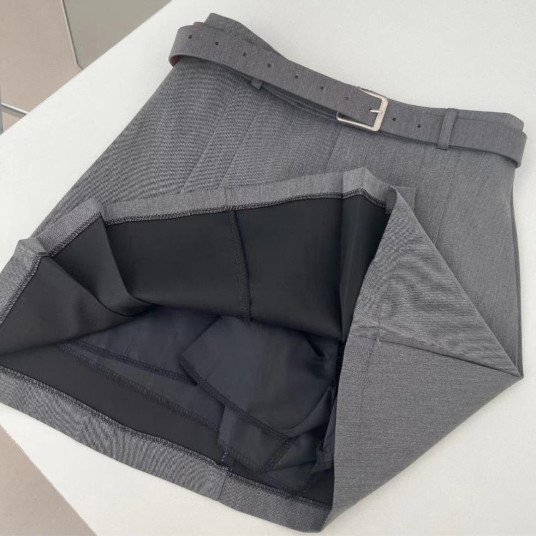 belt tuck miniskirt lf3183