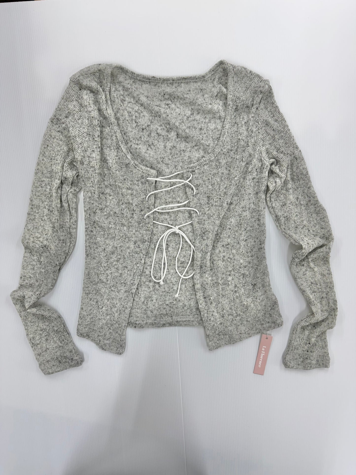 【即納】lace up tops