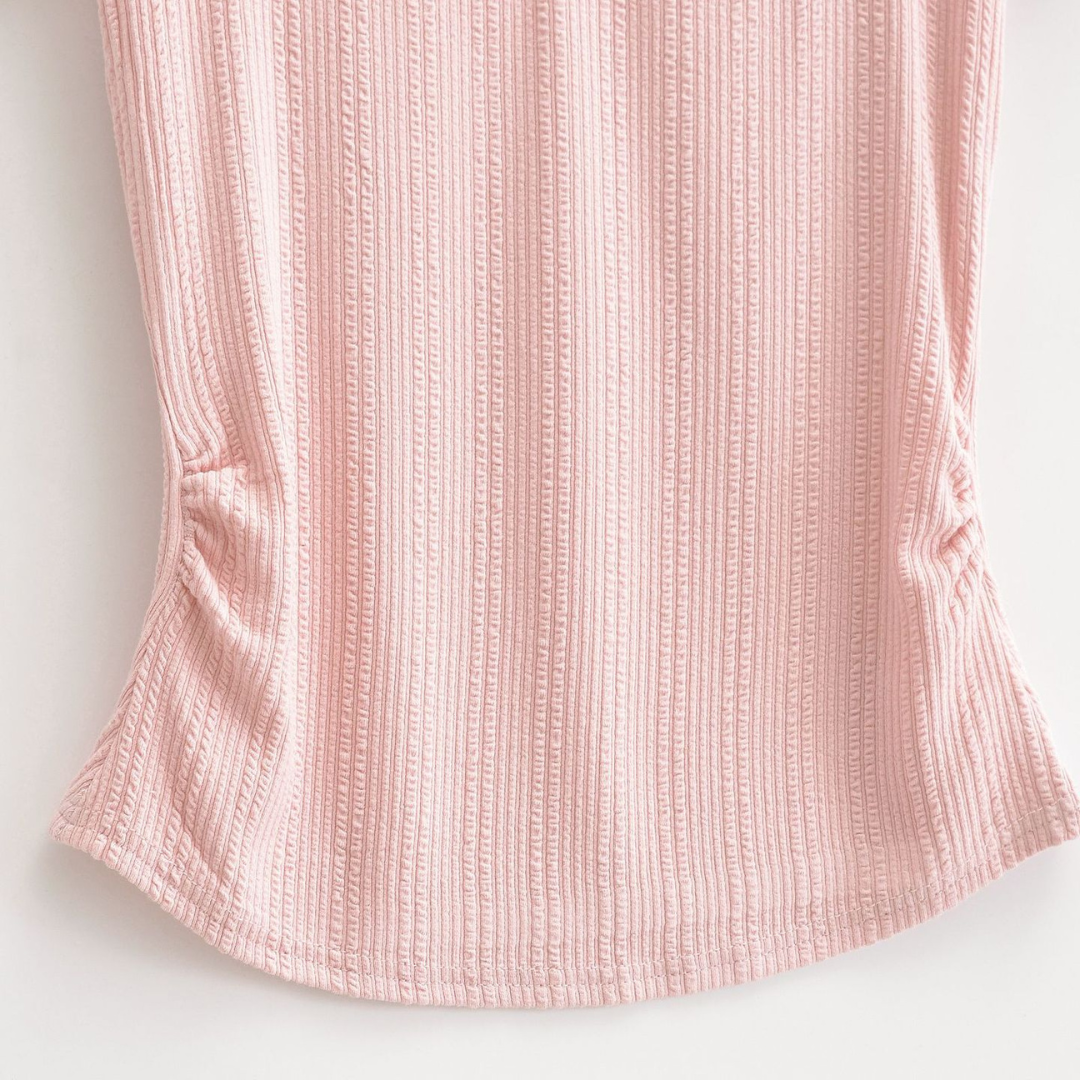 ribbon lace design stretch tops lf3212