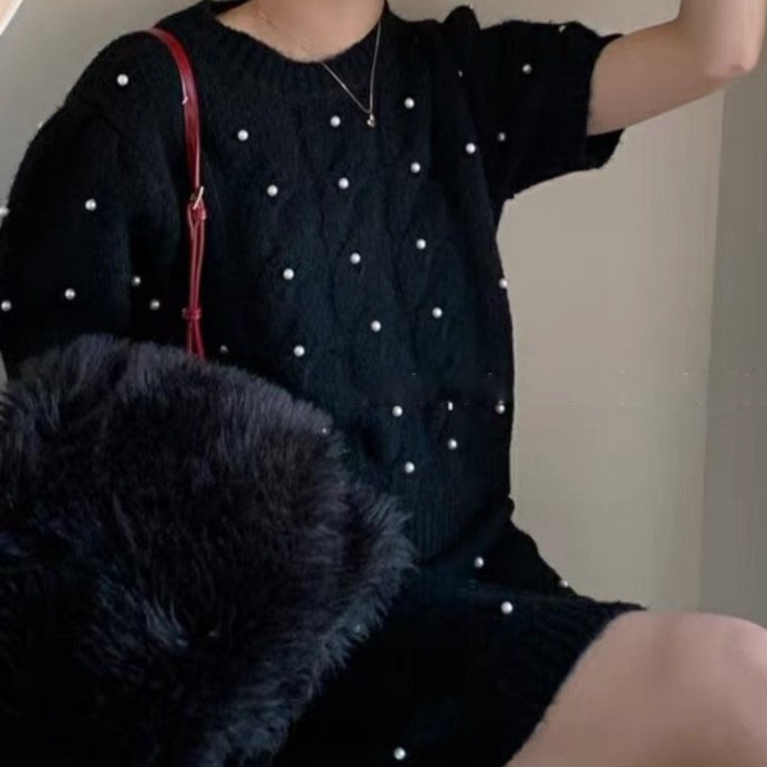 pearl sweater short sleeve setup lf2932