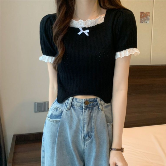 point lace tops lf3203