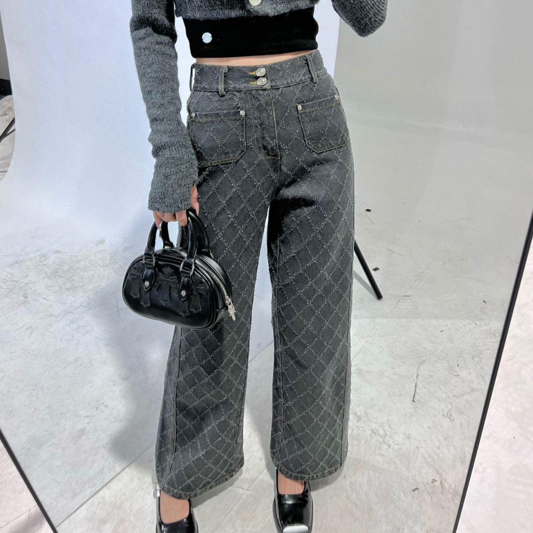 high waist cross denim lf2881