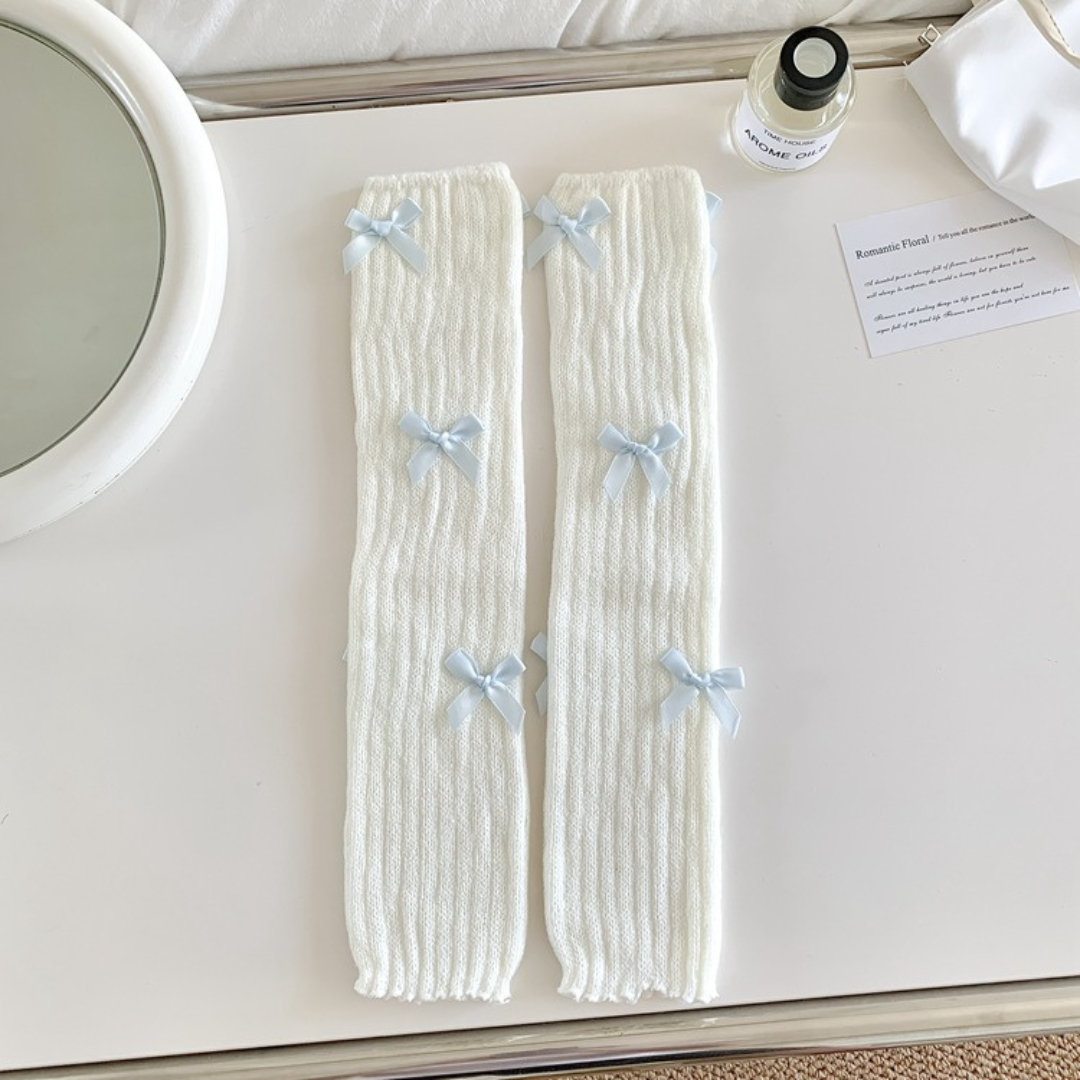 ribbon leg warmers lf2572
