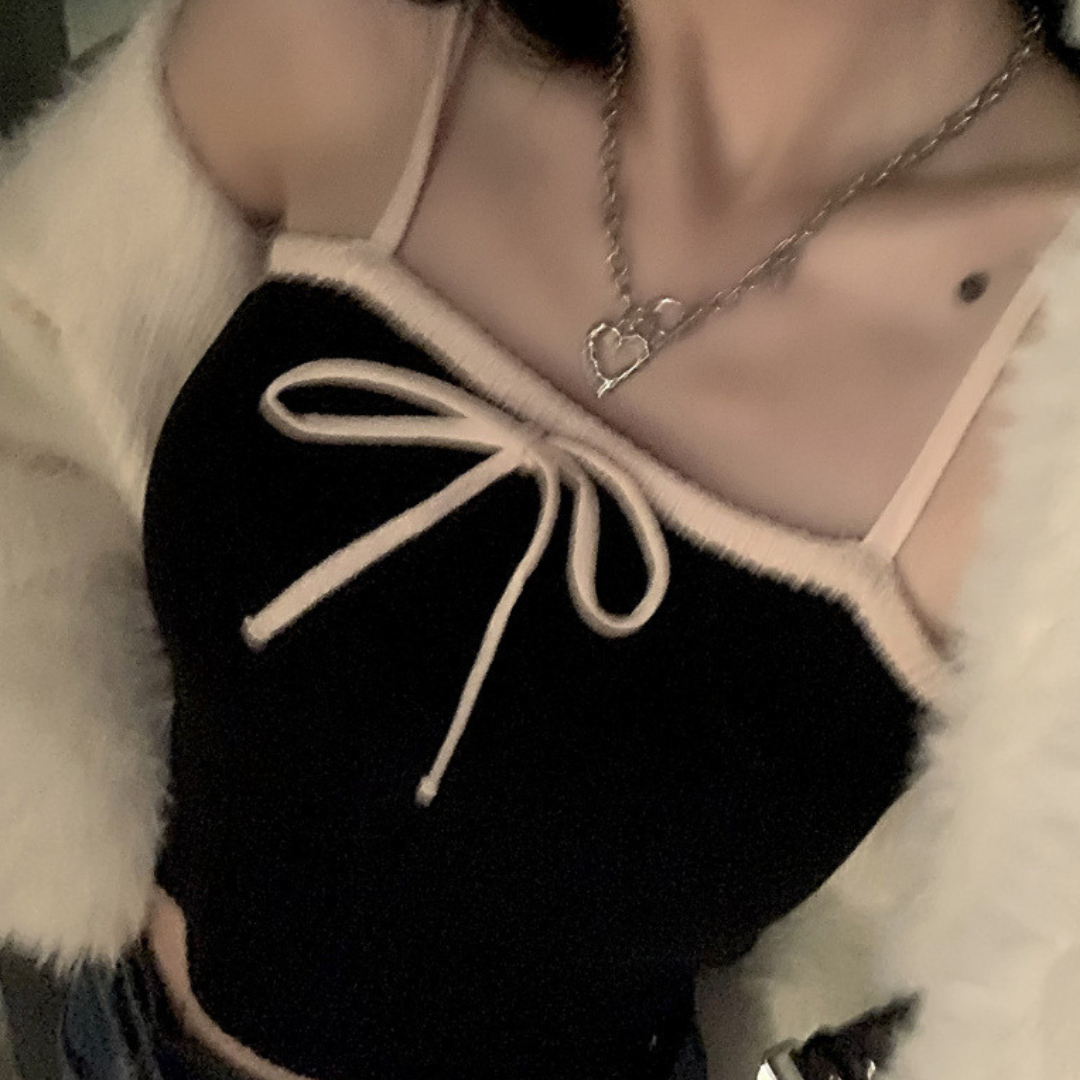 ribbon knit camisole lf3165