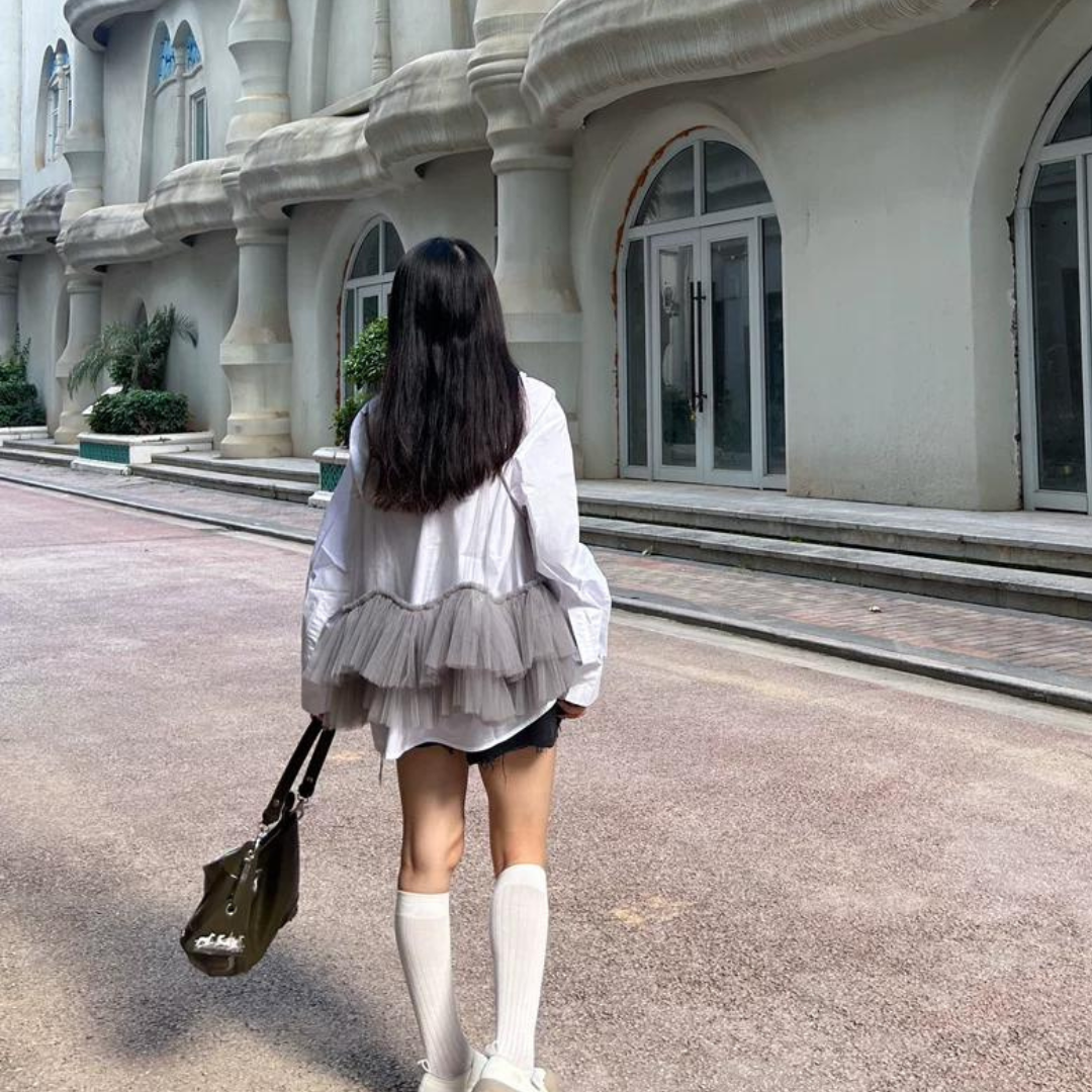 see through blouse lf3321