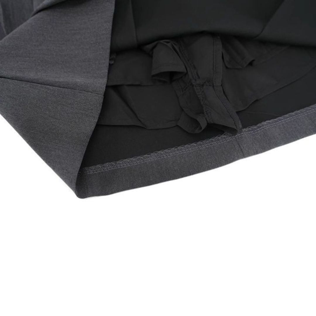 pleated design ribbon skirt lf3187