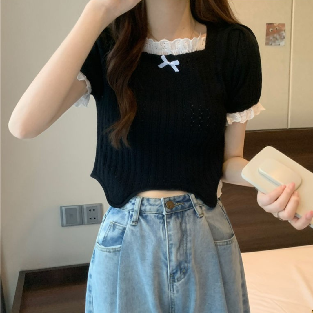 point lace tops lf3203