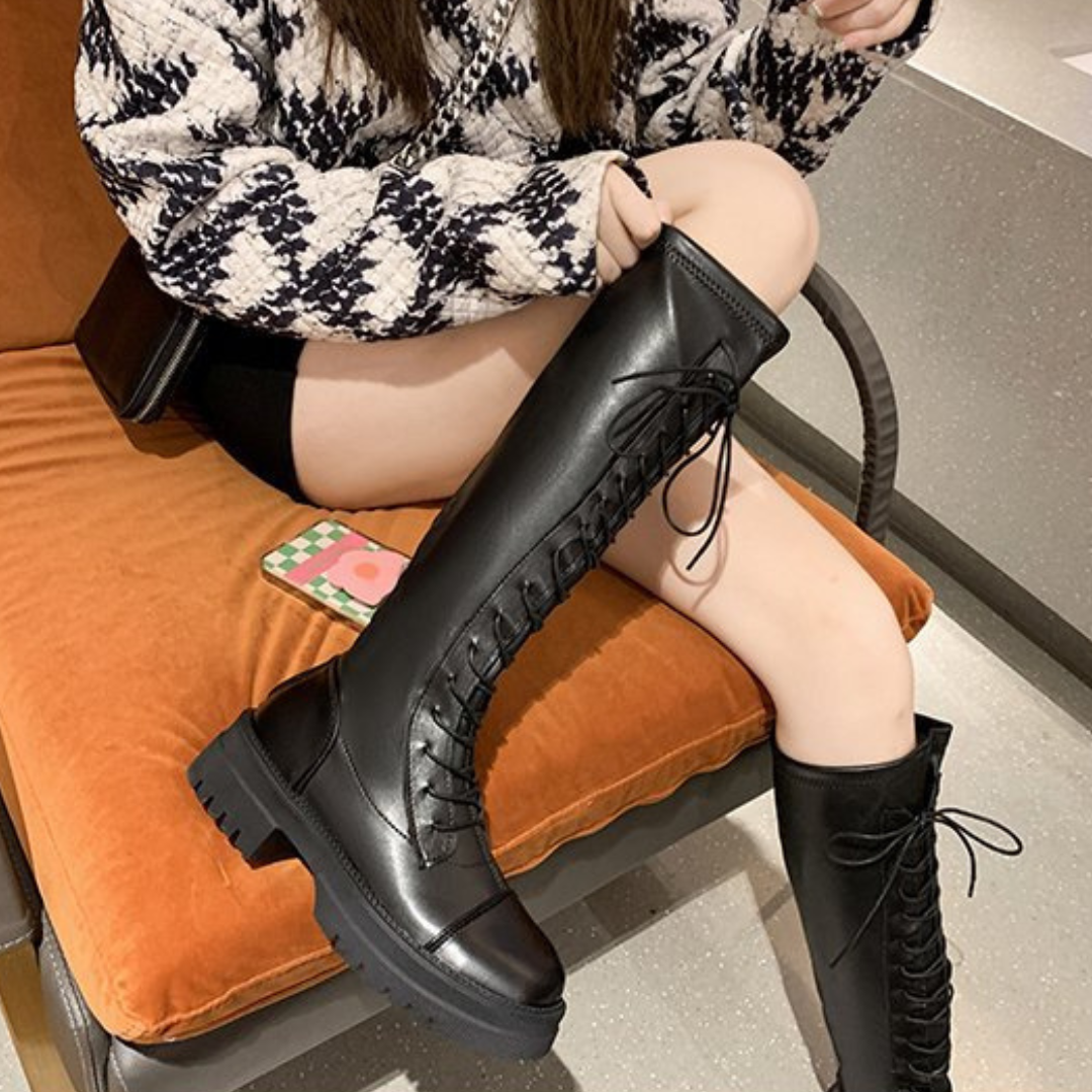 laceup long boots lf2527